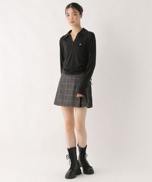 Heather（ヘザー）の「チェックプリーツスカパン　586965（その他パンツ・レディース・グレー系その他/ブラウン系その他・S/M）」の3枚目の写真