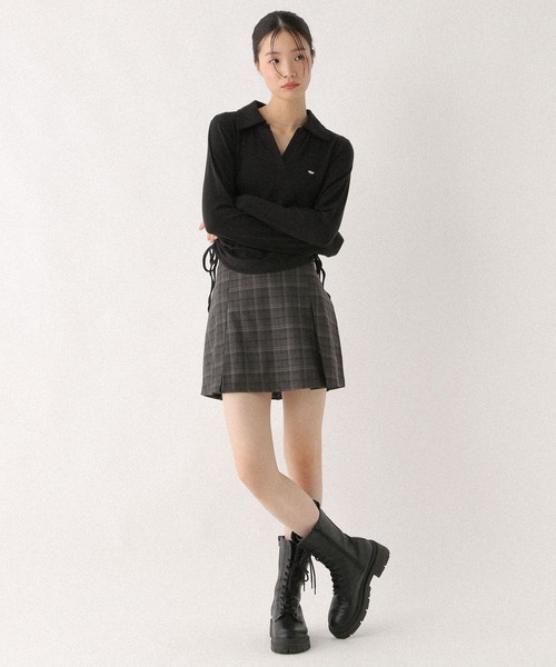 Heather（ヘザー）の「チェックプリーツスカパン　586965（その他パンツ・レディース・グレー系その他/ブラウン系その他・S/M）」の4枚目の写真