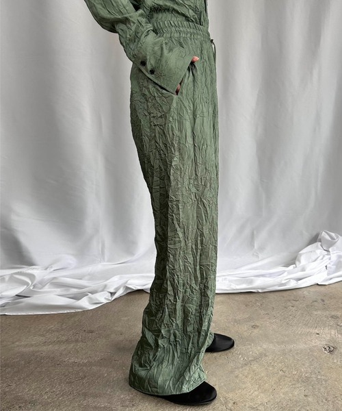 G.V.G.V.（ジーヴィージーヴィー）の「WRINKLE SATIN PANTS（その他パンツ・レディース・セージグリーン/ブラック・36/38）」の7枚目の写真