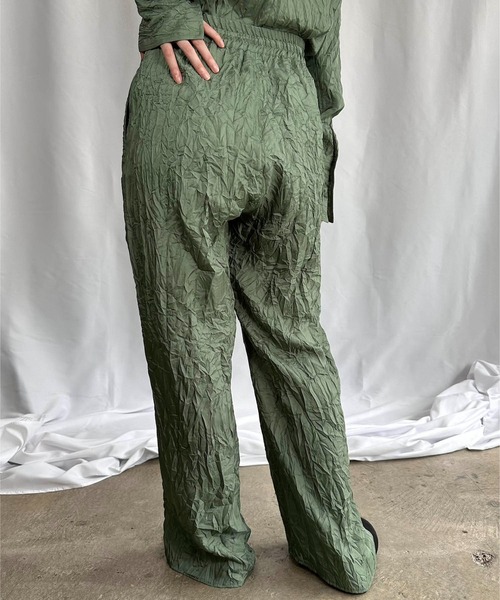 G.V.G.V.（ジーヴィージーヴィー）の「WRINKLE SATIN PANTS（その他パンツ・レディース・セージグリーン/ブラック・36/38）」の8枚目の写真