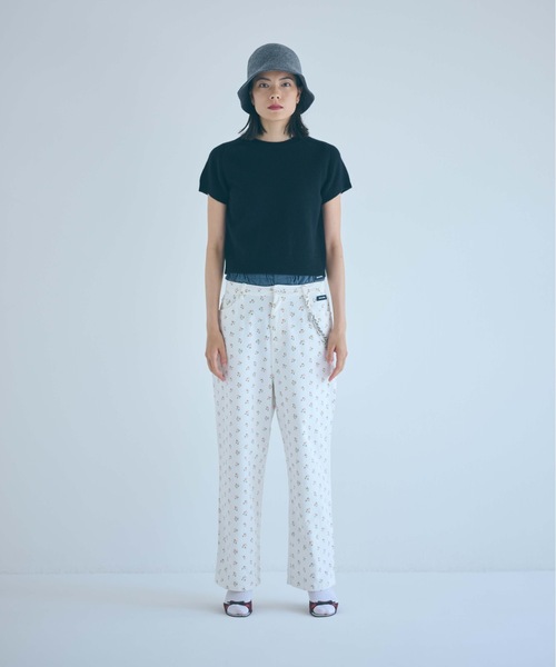 SEA（シー）の「シェットランドウール ハーフスリーブ プルオーバー（ニット/セーター・レディース・グレー/ブルー/ブラック/ピンク・ONE SIZE）」の6枚目の写真