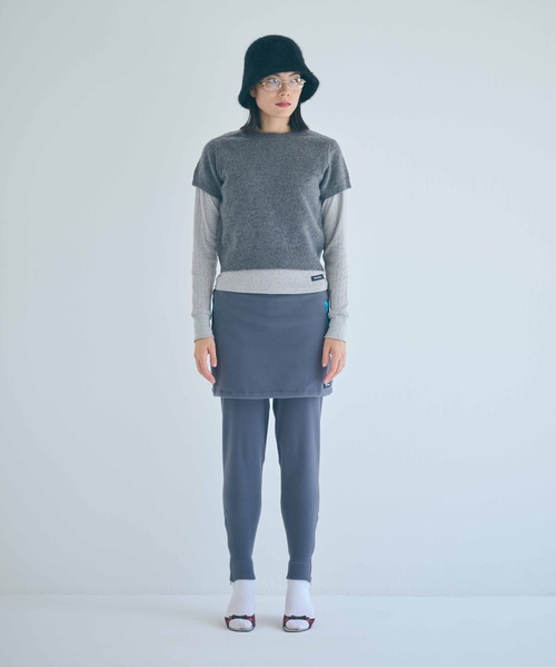 SEA（シー）の「シェットランドウール ハーフスリーブ プルオーバー（ニット/セーター・レディース・グレー/ブルー/ブラック/ピンク・ONE SIZE）」の7枚目の写真