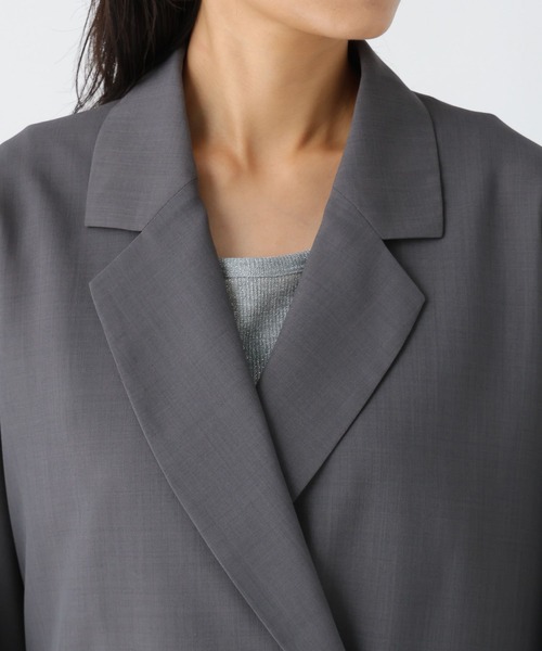 Elura(エルーラ)の「サキソニー風テーラードジャケット / 576880(テーラードジャケット・レディース・ブラウン/チャコールグレー/ブラック・FREE)」の11枚目の写真