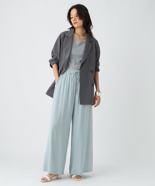 Elura(エルーラ)の「サキソニー風テーラードジャケット / 576880(テーラードジャケット・レディース・ブラウン/チャコールグレー/ブラック・FREE)」の4枚目の写真