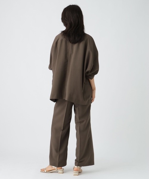 Elura(エルーラ)の「サキソニー風テーラードジャケット / 576880(テーラードジャケット・レディース・ブラウン/チャコールグレー/ブラック・FREE)」の7枚目の写真