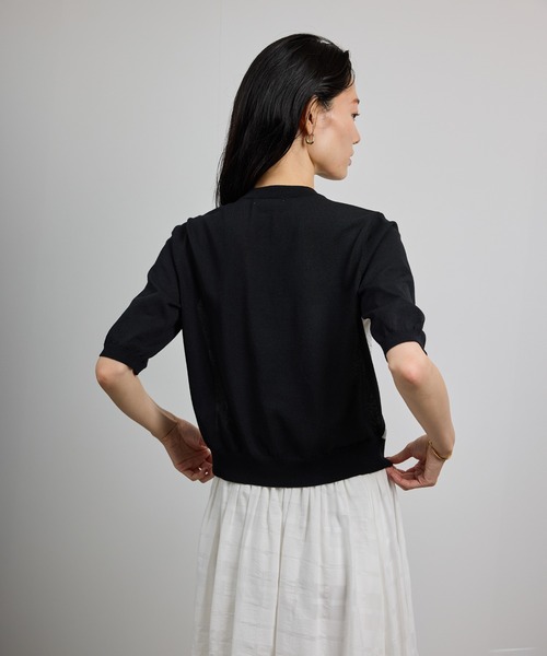 ROPE'（ロペ）の「【洗える】【YUKO SAEKI for ROPE'・コラボ】スカーフ柄プリント カーディガンブラウス（シャツ/ブラウス・レディース・ブラック・FREE）」の17枚目の写真