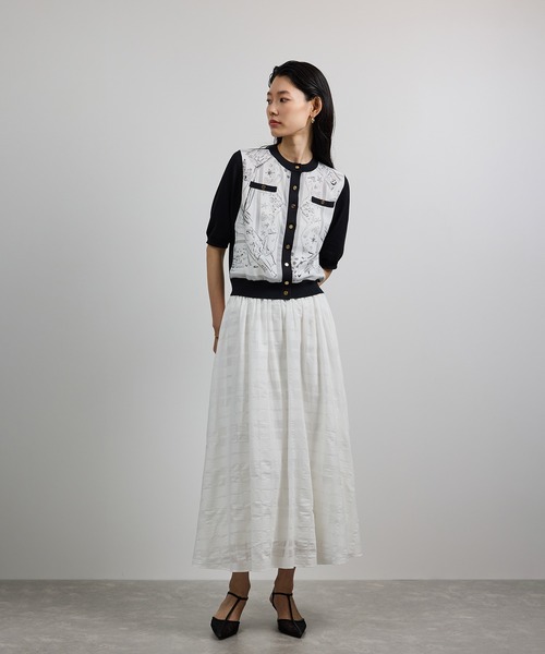 ROPE'（ロペ）の「【洗える】【YUKO SAEKI for ROPE'・コラボ】スカーフ柄プリント カーディガンブラウス（シャツ/ブラウス・レディース・ブラック・FREE）」の18枚目の写真