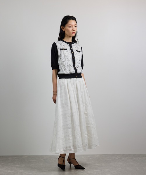 ROPE'（ロペ）の「【洗える】【YUKO SAEKI for ROPE'・コラボ】スカーフ柄プリント カーディガンブラウス（シャツ/ブラウス・レディース・ブラック・FREE）」の19枚目の写真