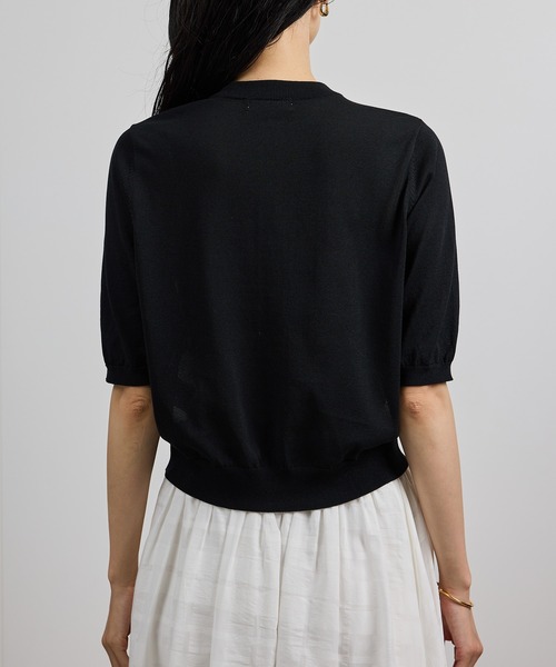 ROPE'（ロペ）の「【洗える】【YUKO SAEKI for ROPE'・コラボ】スカーフ柄プリント カーディガンブラウス（シャツ/ブラウス・レディース・ブラック・FREE）」の10枚目の写真