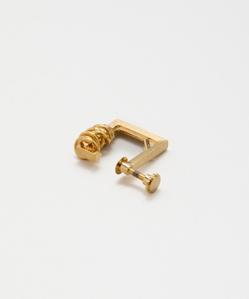 LAPUIS（ラピュイ）の「LAPUIS(ラピュイ) Coil Frame earring（イヤリング・レディース・ゴールド/マルチ・FREE）」の10枚目の写真
