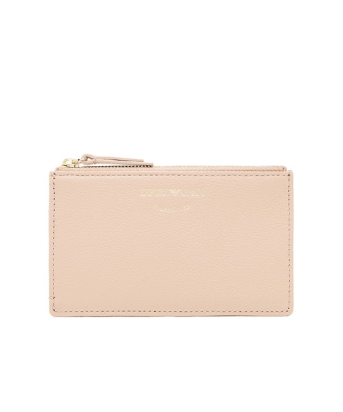 EMPORIO ARMANI（エンポリオアルマーニ）の「<オンライン限定>【エンポリオ アルマーニ】ジップ付きカードホルダー タンブルレザー フラグメントケース（カードケース・レディース・ホワイト/ブラック/ダークベージュ/ライトブルー・FREE）」の4枚目の写真