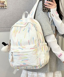 なみなみ刺繍 エンボス加工 バックパック リュック cula1237