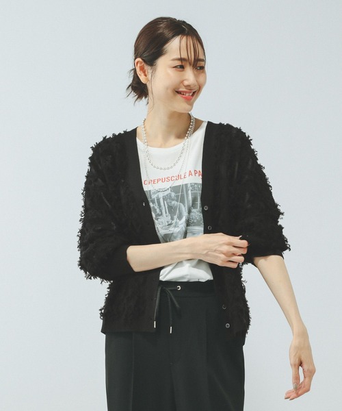 カーディガン ブラック ハートモチーフカーディガン ブラック | iichi 日々の暮らしを