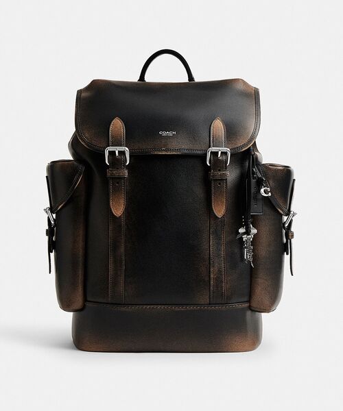 COACH(コーチ)の「ヒッチ バックパック・ラブド レザー(バックパック/リュック・メンズ・ブラック系その他・ONE)」の2枚目の写真