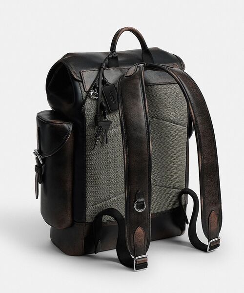 COACH(コーチ)の「ヒッチ バックパック・ラブド レザー(バックパック/リュック・メンズ・ブラック系その他・ONE)」の3枚目の写真