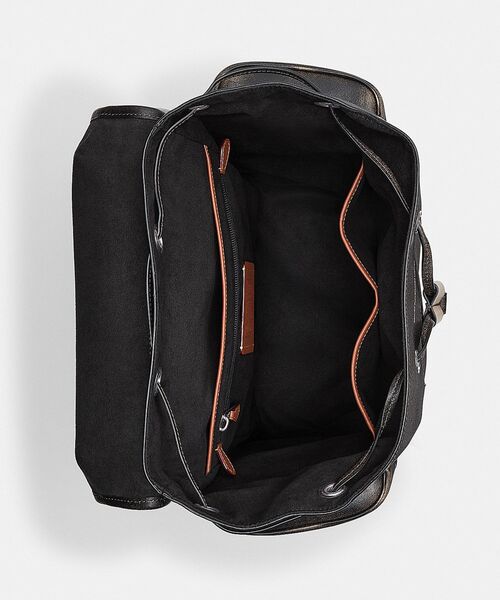 COACH(コーチ)の「ヒッチ バックパック・ラブド レザー(バックパック/リュック・メンズ・ブラック系その他・ONE)」の4枚目の写真
