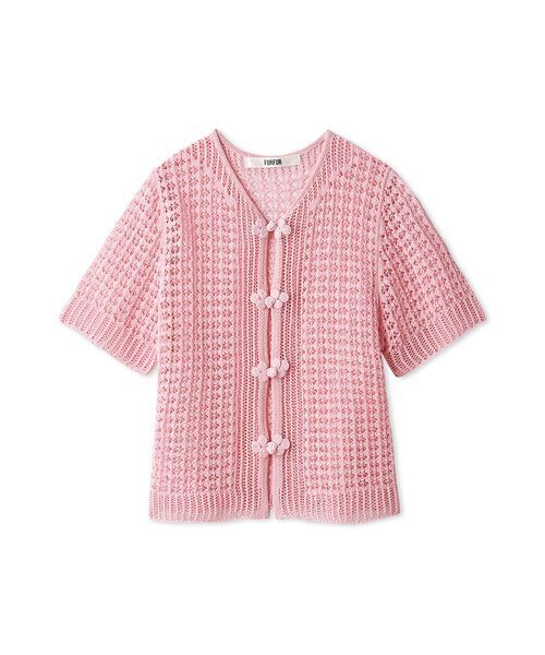 FURFUR(ファーファー)の「レース編みチャイナニットトップス(ニット/セーター・レディース・ブラック/ピンク/レッド/ホワイト・F)」の15枚目の写真