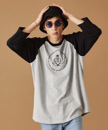 40ct＆525（フォーティーカラッツアンドゴーニーゴ）の「【Sサイズ～】アンドマーク7分袖ラグランTシャツ（Tシャツ/カットソー）」