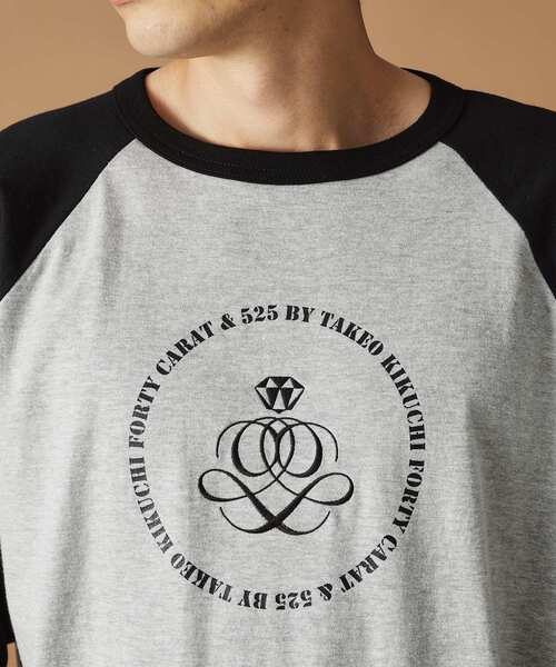 40ｃｔ＆525（フォーティーカラッツアンドゴーニーゴ）の「【Sサイズ～】アンドマーク7分袖ラグランTシャツ（Tシャツ/カットソー・メンズ・グレー系その他7/ホワイト系9・01/02/03）」の7枚目の写真