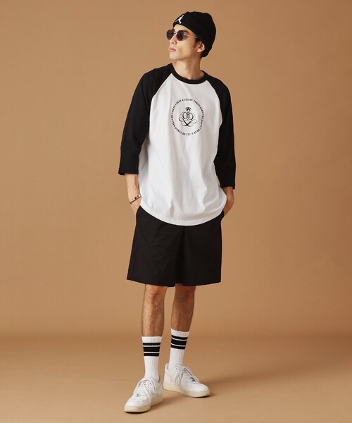 40ｃｔ＆525（フォーティーカラッツアンドゴーニーゴ）の「【Sサイズ～】アンドマーク7分袖ラグランTシャツ（Tシャツ/カットソー・メンズ・グレー系その他7/ホワイト系9・01/02/03）」の12枚目の写真