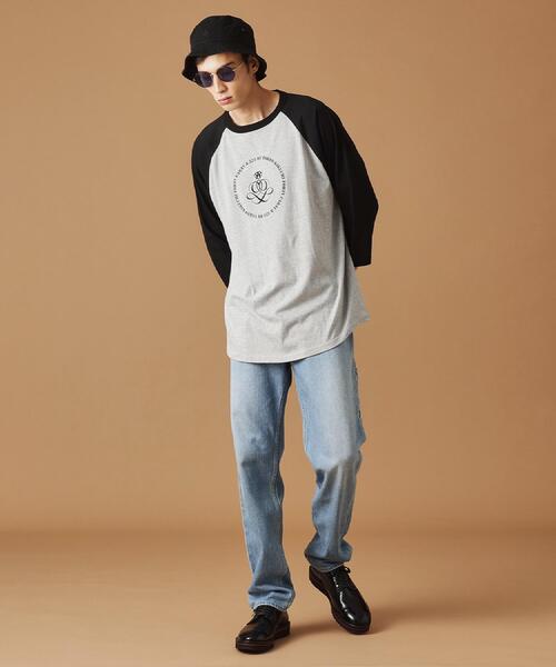 40ｃｔ＆525（フォーティーカラッツアンドゴーニーゴ）の「【Sサイズ～】アンドマーク7分袖ラグランTシャツ（Tシャツ/カットソー・メンズ・グレー系その他7/ホワイト系9・01/02/03）」の19枚目の写真