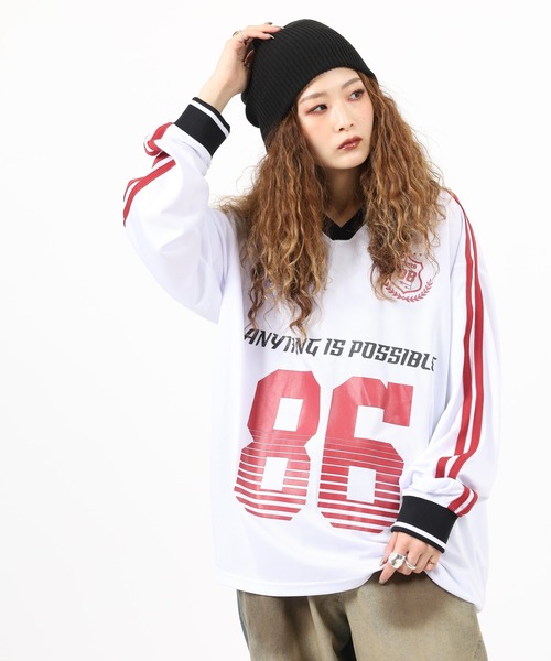 SUGGESTION(サジェッション)の「SUGGESTION デザインゲームTシャツ(Tシャツ/カットソー・メンズ・ネイビー/チャコールグレー/ブラック系/ホワイト/ブラック・L/M)」の2枚目の写真
