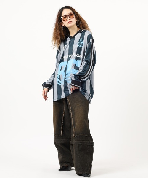 SUGGESTION(サジェッション)の「SUGGESTION デザインゲームTシャツ(Tシャツ/カットソー・メンズ・ネイビー/チャコールグレー/ブラック系/ホワイト/ブラック・L/M)」の21枚目の写真