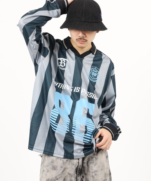 SUGGESTION(サジェッション)の「SUGGESTION デザインゲームTシャツ(Tシャツ/カットソー・メンズ・ネイビー/チャコールグレー/ブラック系/ホワイト/ブラック・L/M)」の13枚目の写真