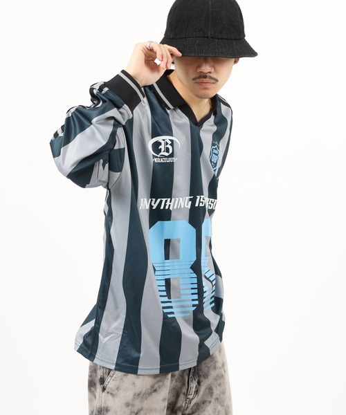 SUGGESTION(サジェッション)の「SUGGESTION デザインゲームTシャツ(Tシャツ/カットソー・メンズ・ネイビー/チャコールグレー/ブラック系/ホワイト/ブラック・L/M)」の12枚目の写真