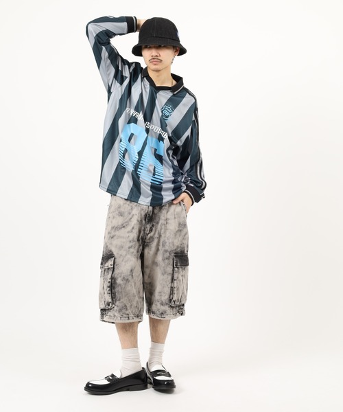 SUGGESTION(サジェッション)の「SUGGESTION デザインゲームTシャツ(Tシャツ/カットソー・メンズ・ネイビー/チャコールグレー/ブラック系/ホワイト/ブラック・L/M)」の15枚目の写真