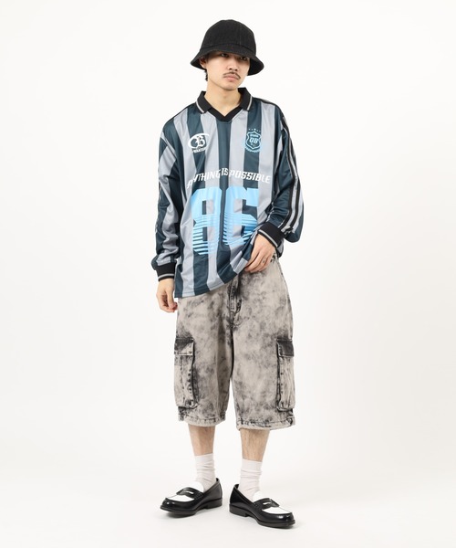 SUGGESTION(サジェッション)の「SUGGESTION デザインゲームTシャツ(Tシャツ/カットソー・メンズ・ネイビー/チャコールグレー/ブラック系/ホワイト/ブラック・L/M)」の16枚目の写真
