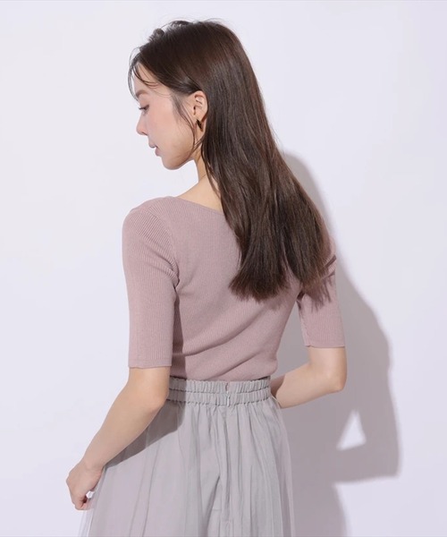 Mystrada（マイストラーダ）の「スクエアネックニット（ニット