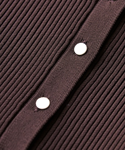 VIS（ビス）の「【洗える】襟付きペプラムカーディガン（カーディガン/ボレロ・レディース・ダークブラウン/ブラック/オフホワイト/ブルー・FREE）」の20枚目の写真