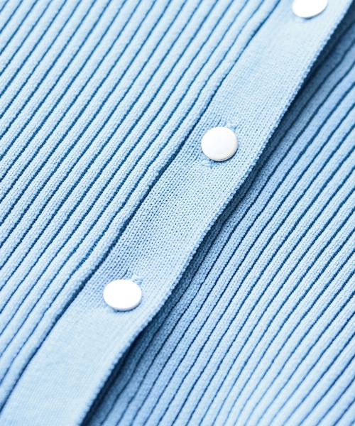 VIS（ビス）の「【洗える】襟付きペプラムカーディガン（カーディガン/ボレロ・レディース・ダークブラウン/ブラック/オフホワイト/ブルー・FREE）」の21枚目の写真