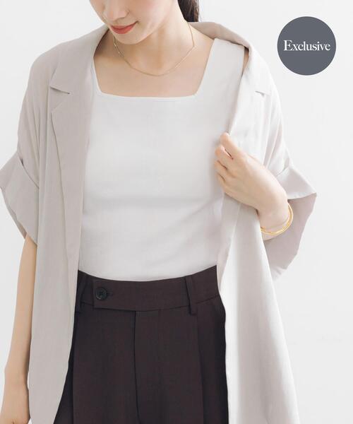 MILLER(ミラー)の「『別注』Miller×URBAN RESEARCH カップ付タンクトップ(タンクトップ・レディース・ブラック/ホワイト・FREE)」の2枚目の写真