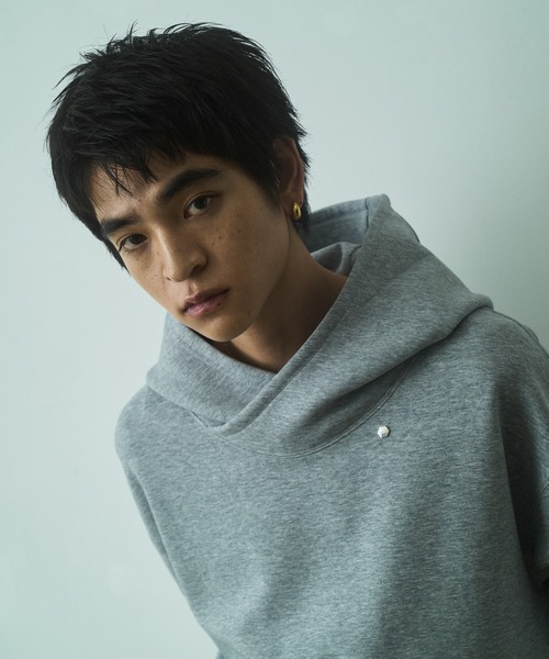 PHILTHEORY（フィルセオリー）の「Cross neck cargo Parka / クロスネックカーゴパーカー（パーカー・メンズ・グレー/ブラック・1/3/2）」の20枚目の写真