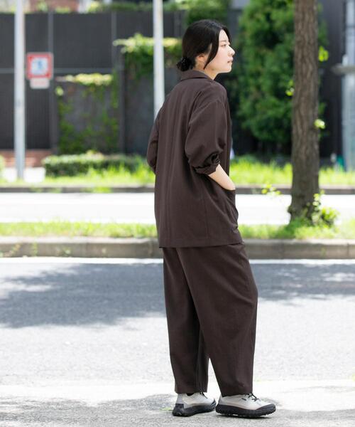 EKAL（エカル）の「『UR TECH』租毛ライクジャケット（その他アウター・レディース・チャコールグレー/ブラウン・ONE）」の7枚目の写真