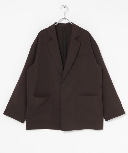 EKAL（エカル）の「『UR TECH』租毛ライクジャケット（その他アウター・レディース・チャコールグレー/ブラウン・ONE）」の11枚目の写真