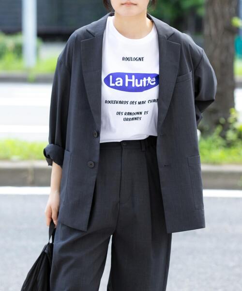 EKAL（エカル）の「『UR TECH』租毛ライクジャケット（その他アウター・レディース・チャコールグレー/ブラウン・ONE）」の14枚目の写真