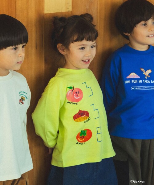 BEAMS mini（ビームスミニ）の「【COLLABORATION】学研の辞典 / ことわざ・慣用句 Tシャツ 2025FW（100～150cm）（Tシャツ/カットソー・キッズ・ブルー/イエロー系その他/ホワイト系その他5・120/110/100/150/140/130）」の3枚目の写真