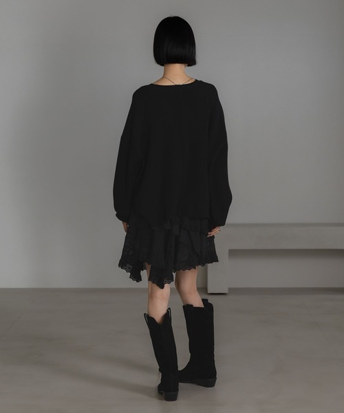 LOWRYS FARM(ローリーズファーム)の「レースティアードミニスカート 581827(スカート・レディース・ブラック/オフホワイト・FREE)」の21枚目の写真