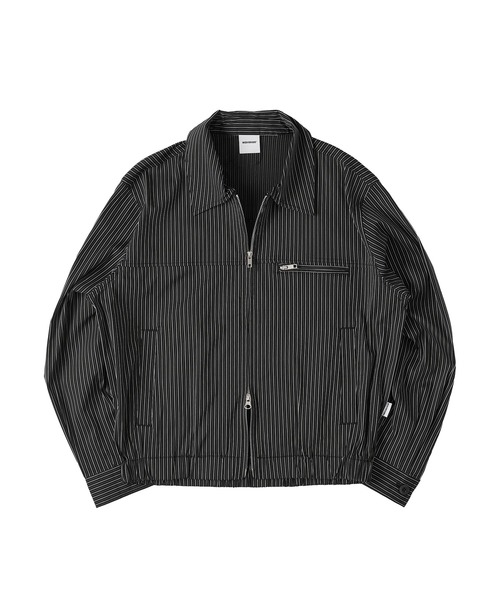 WISH FOR EVER ダブルジップショートジャケット SEERSUCKER DOUBLE ZIP SHORT JACKET / シアサッカーダブル