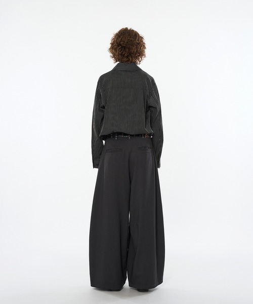 WISH FOR EVER（ウィッシュフォーエバー）の「SEERSUCKER DOUBLE ZIP SHORT JACKET / シアサッカーダブルジップショートジャケット（ブルゾン・メンズ・ブラック/ベージュ/チャコールグレー・MEDIUM/SMALL/LARGE）」の14枚目の写真