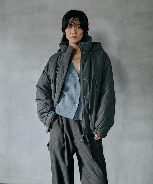 新品タグ付き LEPSIM エアサーマル2WAYショートコート グレージュ 撥水加工付き】エアサーマル2WAYショートコート 523888（その他