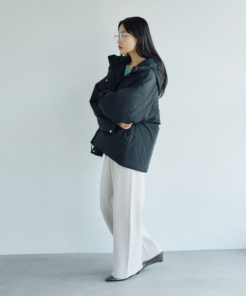 新品タグ付き LEPSIM エアサーマル2WAYショートコート グレージュ 撥水加工付き】エアサーマル2WAYショートコート 523888（その他