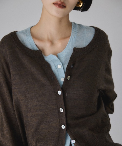 セール】モヘアミックスセットニットカーディガン（カーディガン