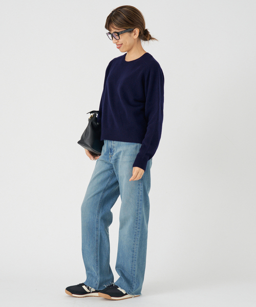 IENA（イエナ）の「SUPER180クルーネックプルオーバー（ニット/セーター・レディース・ブラウン/チャコールグレー/ネイビー/アイボリー/ピンク・FREE）」の20枚目の写真