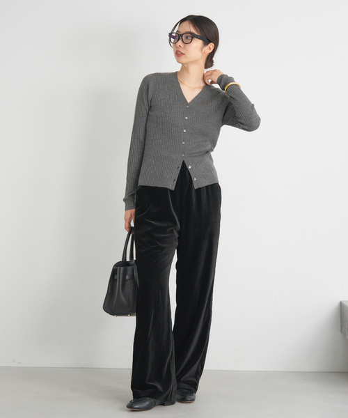 IENA(イエナ)の「スカラップドベルベットパンツ(その他パンツ・レディース・ブラック・38/36)」の14枚目の写真