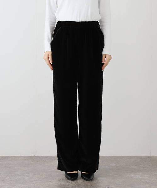 IENA(イエナ)の「スカラップドベルベットパンツ(その他パンツ・レディース・ブラック・38/36)」の19枚目の写真