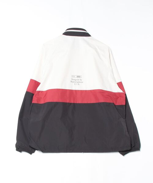 penguin BY MUNSINGWEAR（ペンギン バイ マンシングウェア）の「60’S NYLON JACKET（ナイロンジャケット・メンズ・ホワイト×ブラック/ブラック系その他・M/XL/L）」の11枚目の写真